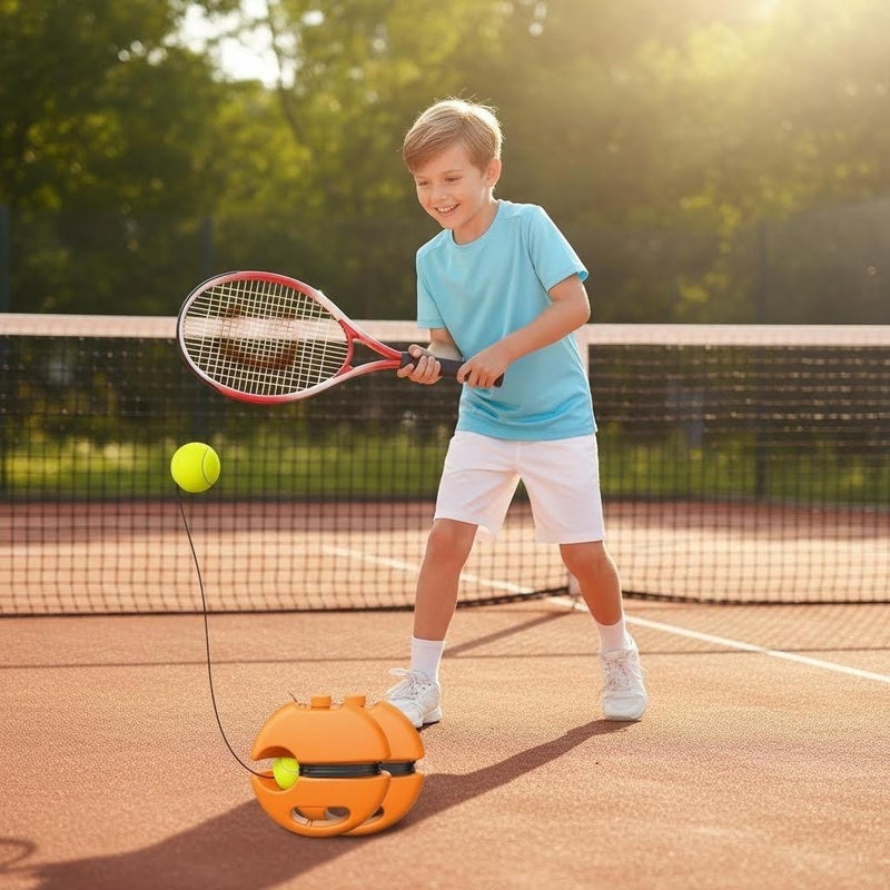 ETG All-in-One Tennis Trainer Set – 2 Rackets, 3 Balls, 2 Fillable Bases, Grips & Bag for Self-Training - Image 2